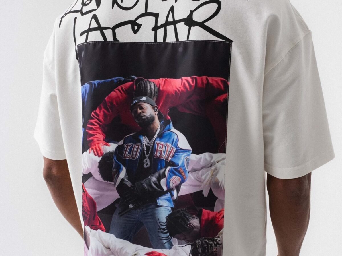 Kendrick Lamar Beyaz Oversize Baskılı T-Shirt