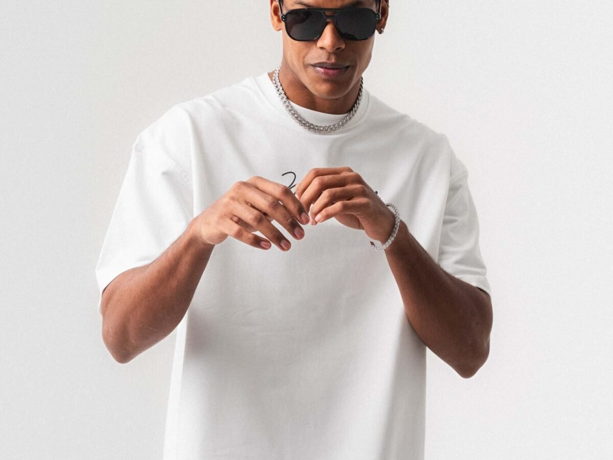 The Greatest Muhammed Ali Beyaz Oversize Baskılı T-Shirt