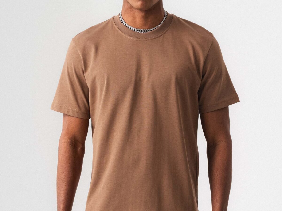 Oversize Basic Tan T-Shirt