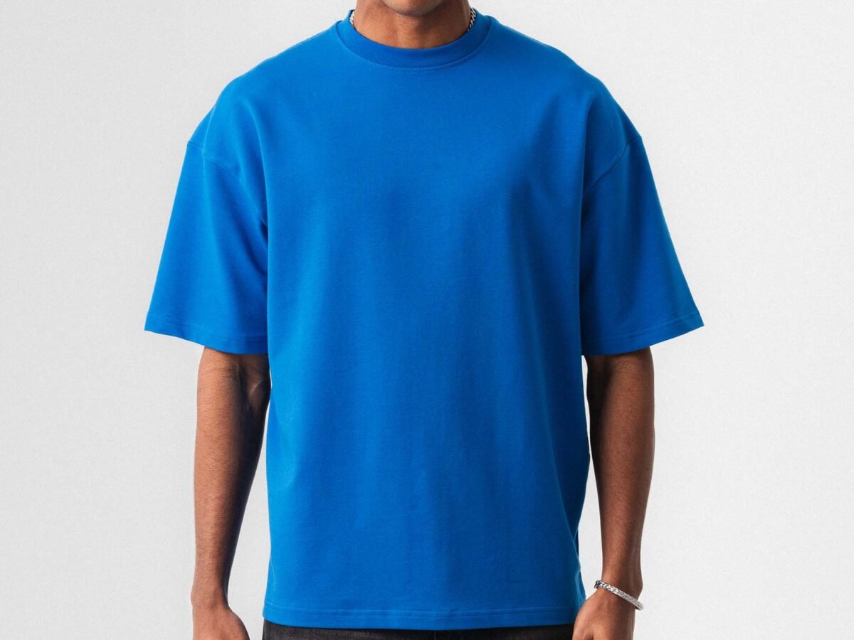 Oversize Basic Blue T-Shirt