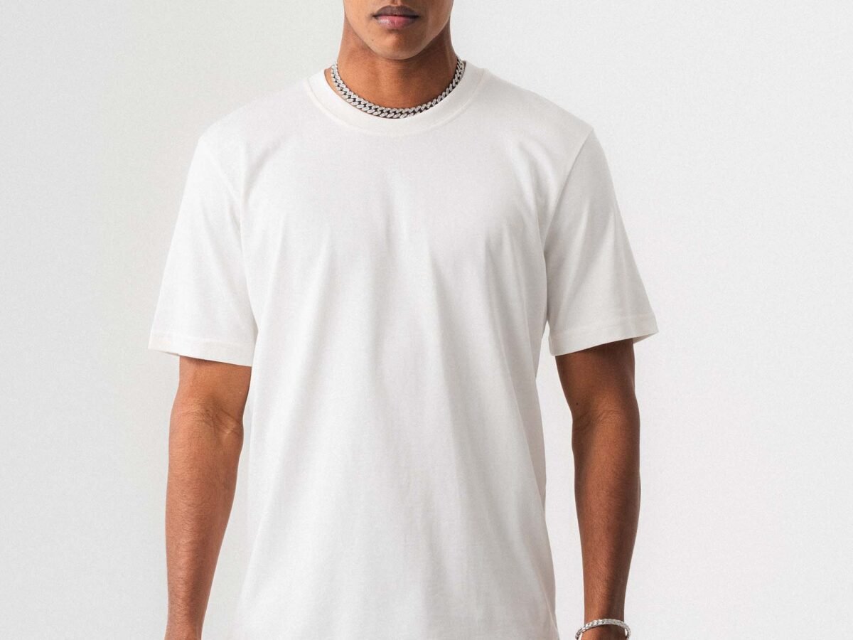 Oversize Basic White T-Shirt