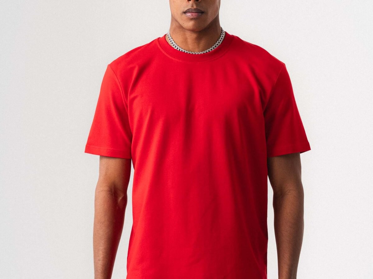 Oversize Basic Red T-Shirt