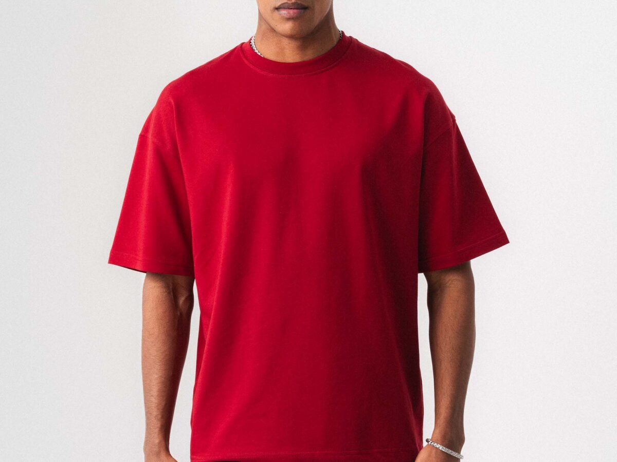 Oversize Basic Red T-Shirt