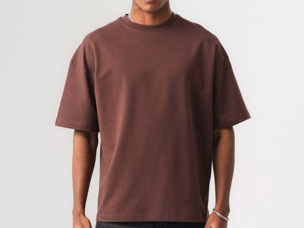 Oversize Basic Brown T-Shirt