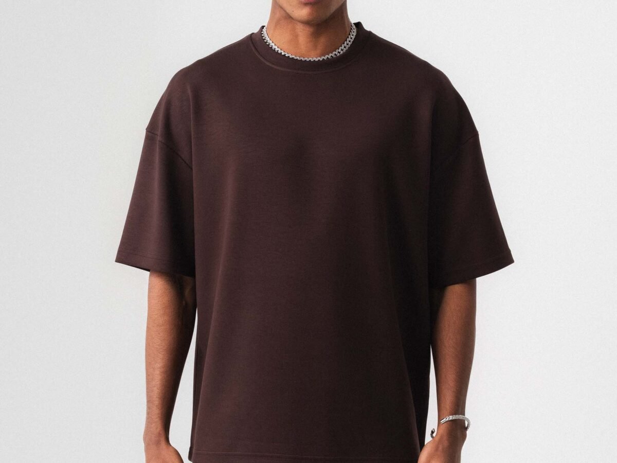 Oversize Basic Brown T-Shirt