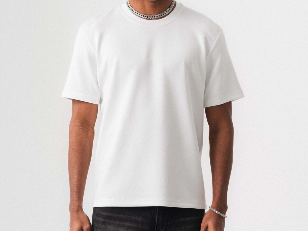 Oversize Basic White T-Shirt