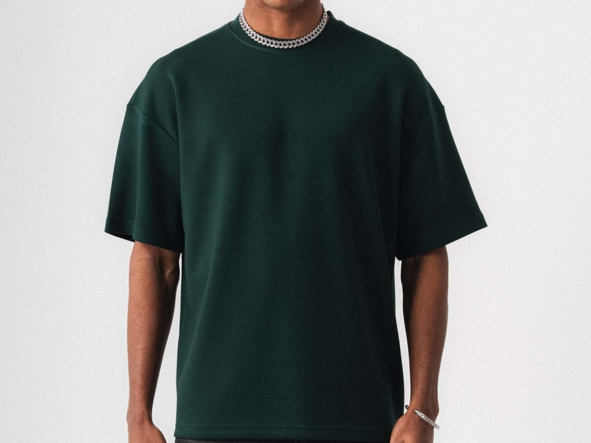 Oversize Basic Dark Green T-Shirt
