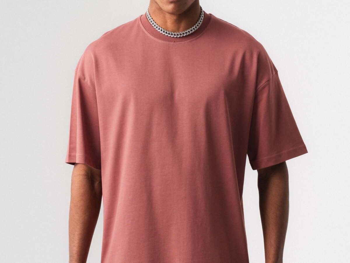 Oversize Basic Dusty Rose T-Shirt