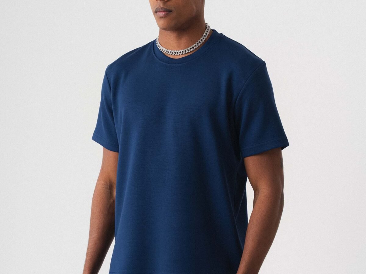 Oversize Basic Blue T-Shirt