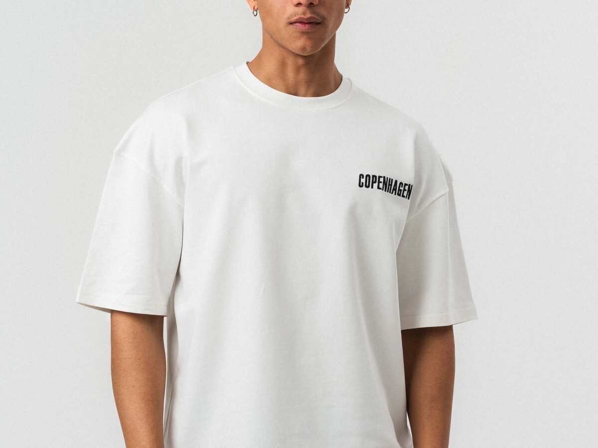 Copenhagen White Oversize Printed T-Shirt