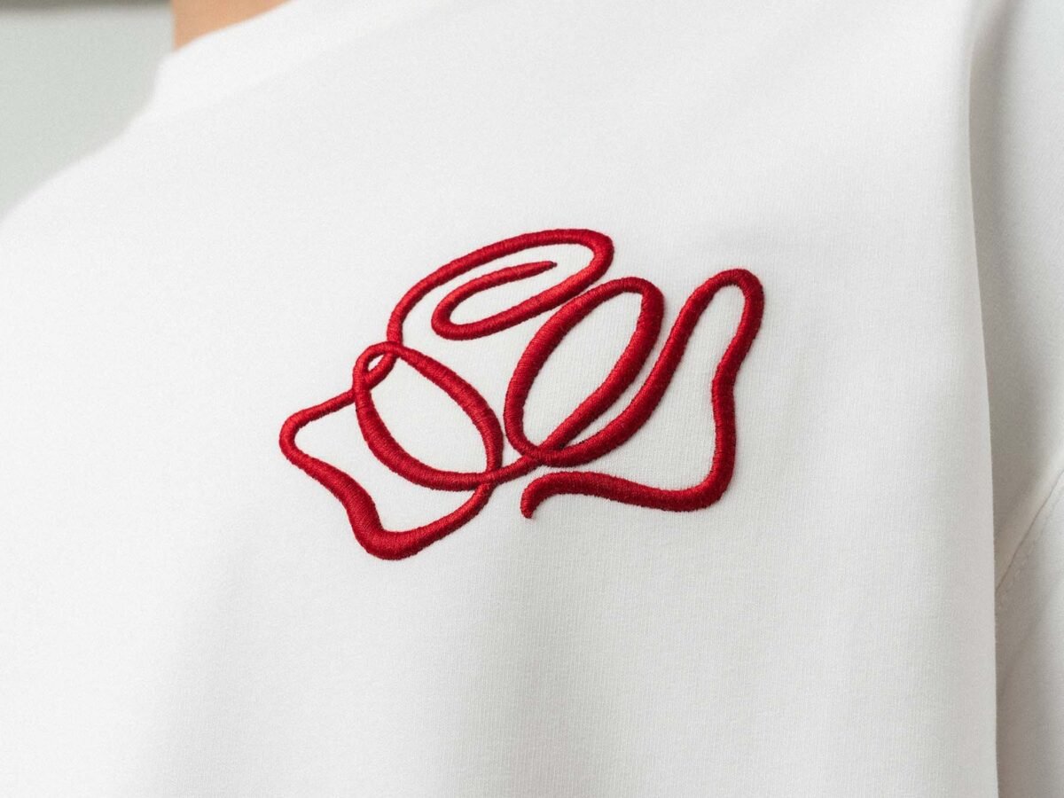 Etnik Patterned Embroidered White Oversize Printed T-Shirt