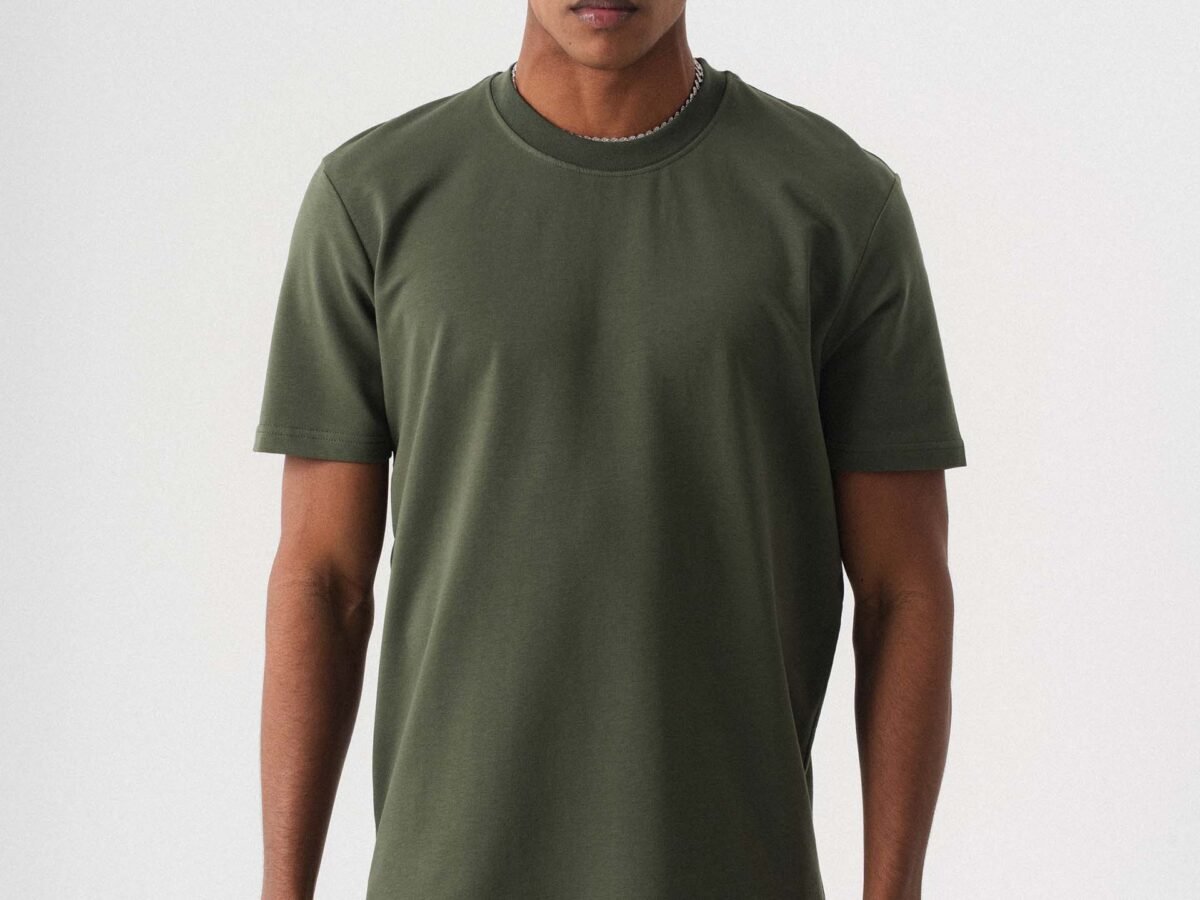 Oversize Basic Khaki T-Shirt