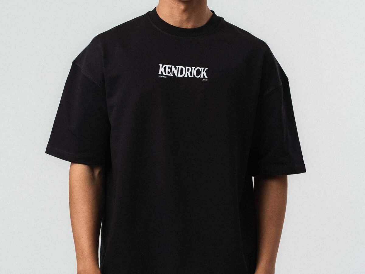 Kendrick Lamar Printed Black Oversize Printed T-Shirt