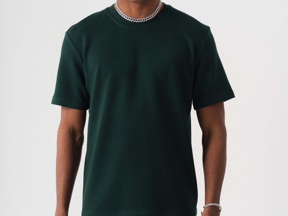 Oversize Basic Dark Green T-Shirt