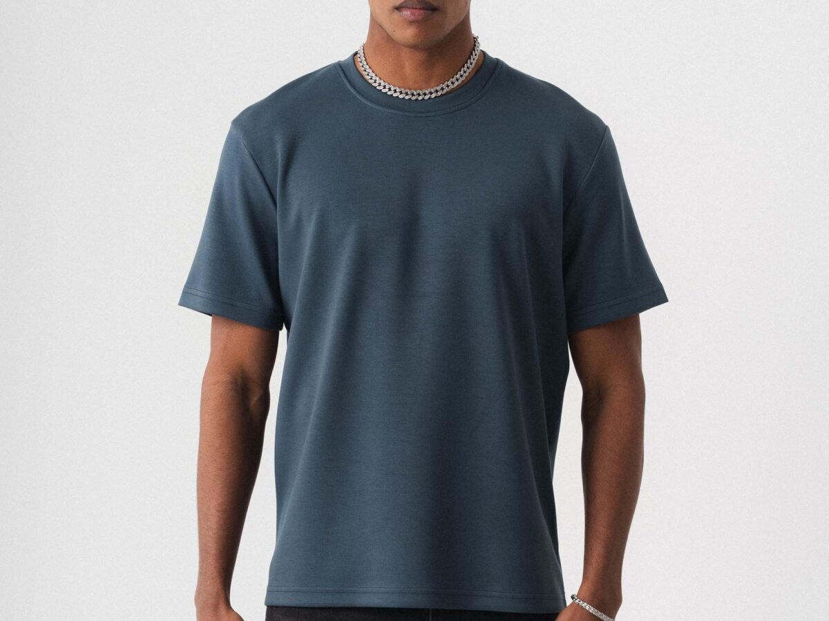 Oversize Basic Blue T-Shirt