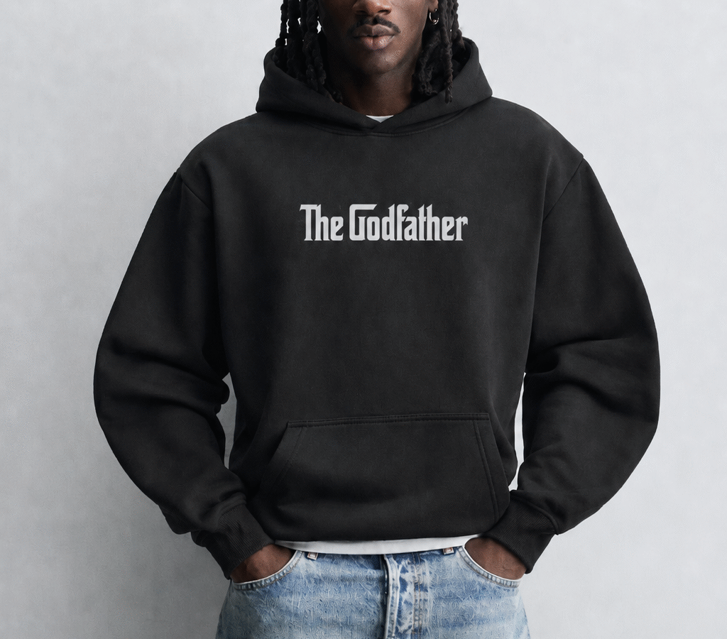 The Godfather Classic Car Black Oversize Hoodie
