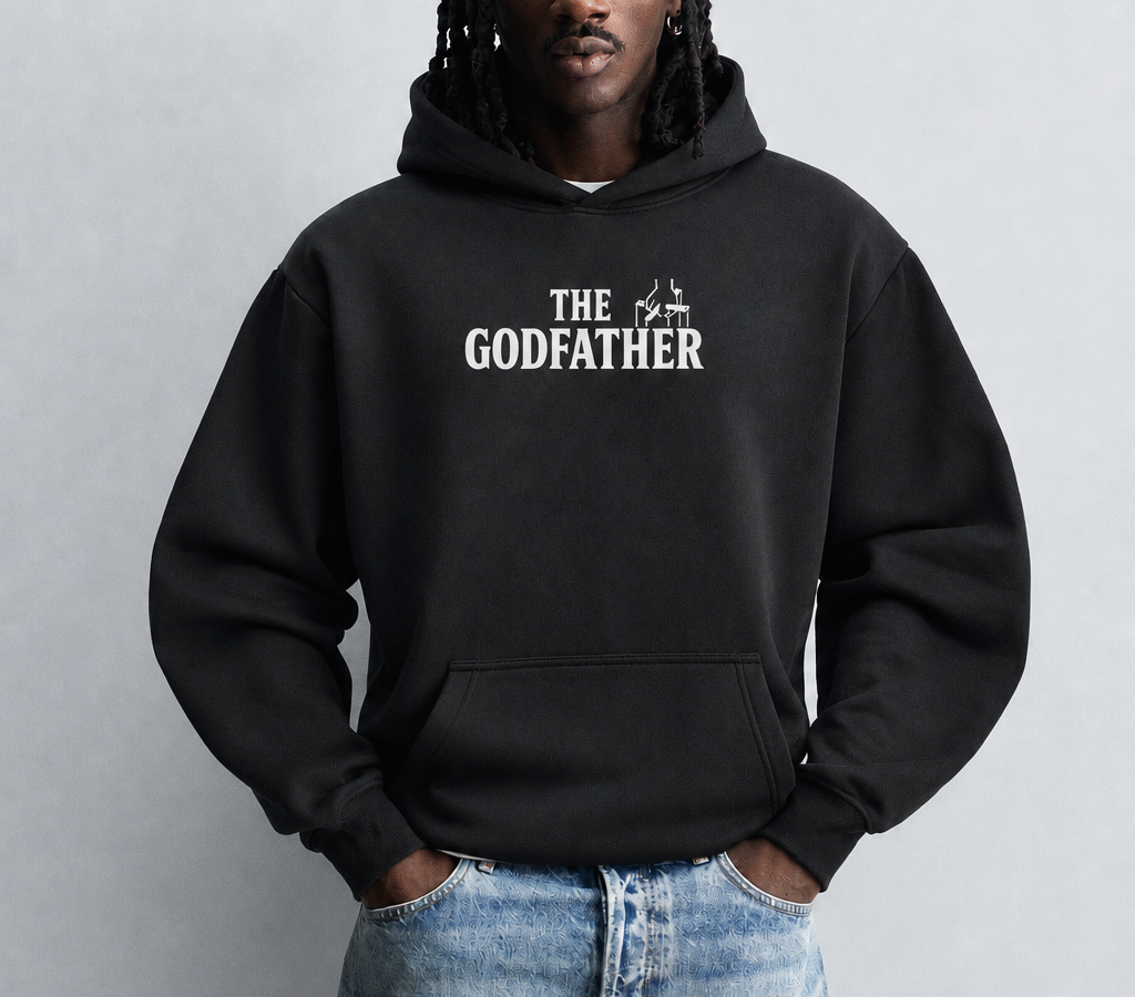 The Godfather Don Corleone Black Oversize Hoodie