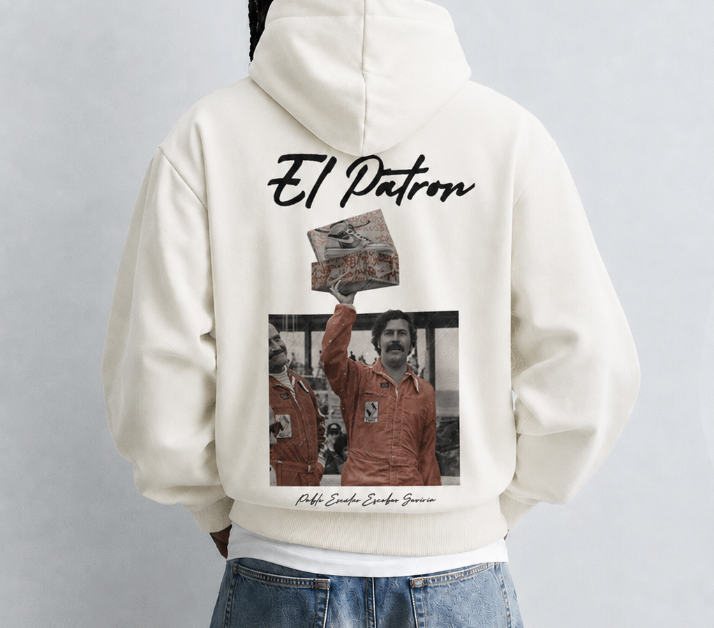 El Patron White Oversize Hoodie